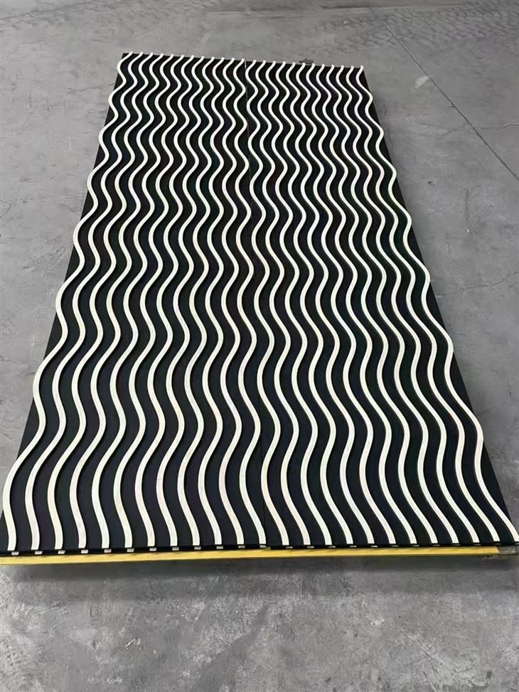 MDF+Pet Slat Wood Acoustic Panel For Wall high quality
